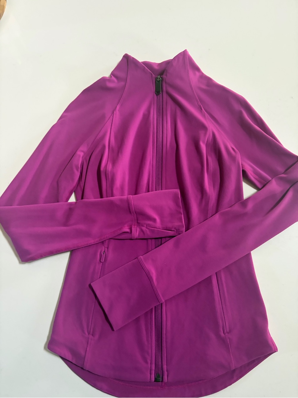 Athleta Fitted Zip Jacket in Magenta
